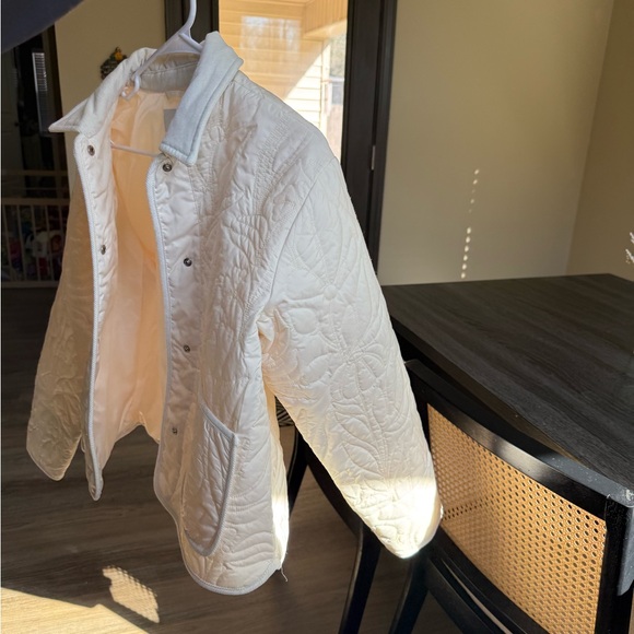 NWT Sold Out Free Assembly Quilted Collar Jacket in Cream - Picture 5 of 7